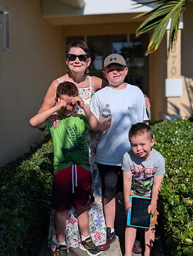 Me and my beautiful grandsons
