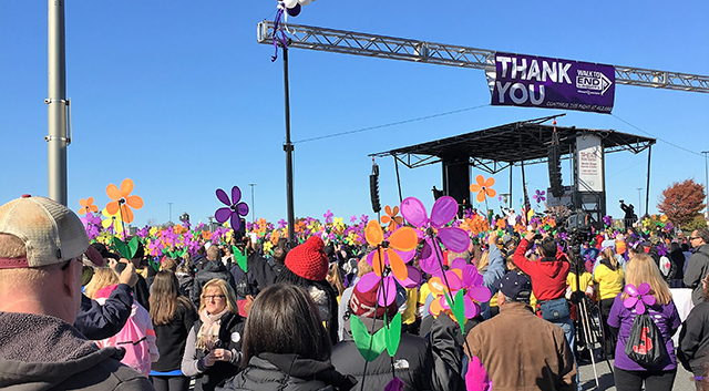 Crowd at The Walk to End Alzheimer’s